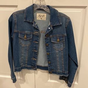 Girl’s distressed denim jacket